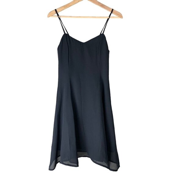 Dianne B Size 4 Dress Black Sleeveless Lined Short Spaghetti Straps Womens - Picture 1 of 4